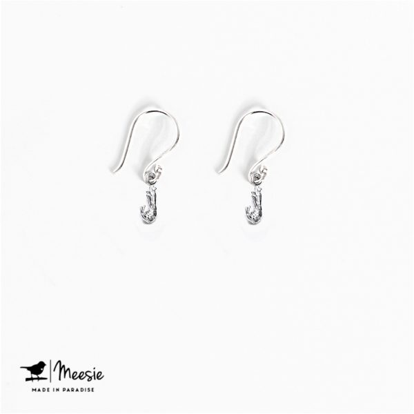 Oorbellen Hangers Garnaaltje zilver - 3 sets Oorbellen Hangers Garnaaltje zilver - 3 sets